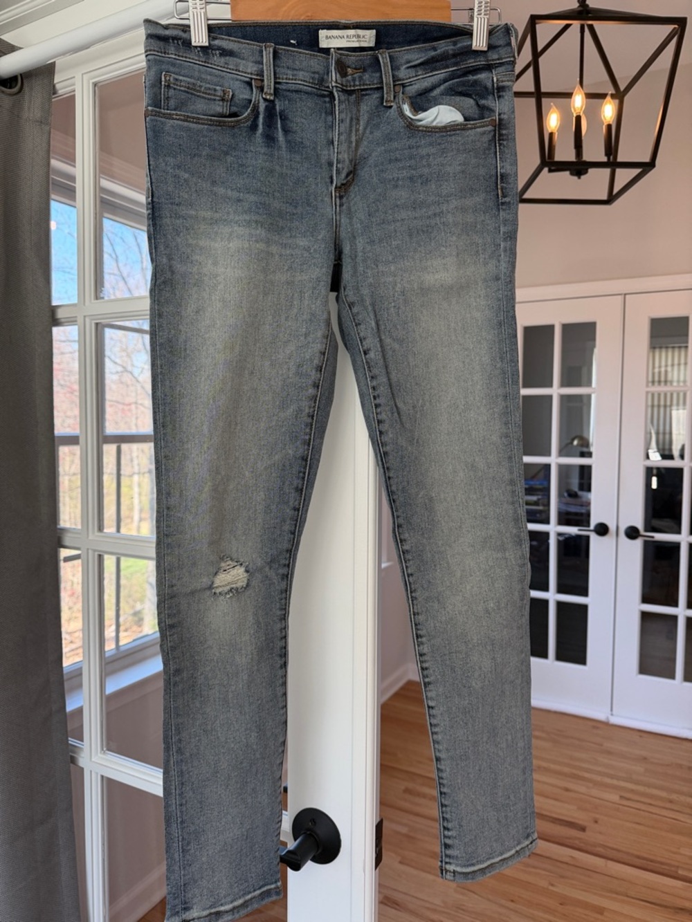 Banana Republic Women's Faded Gray Skinny Jeans